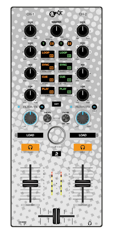 Reloop Mixtour Skin Gradienter White